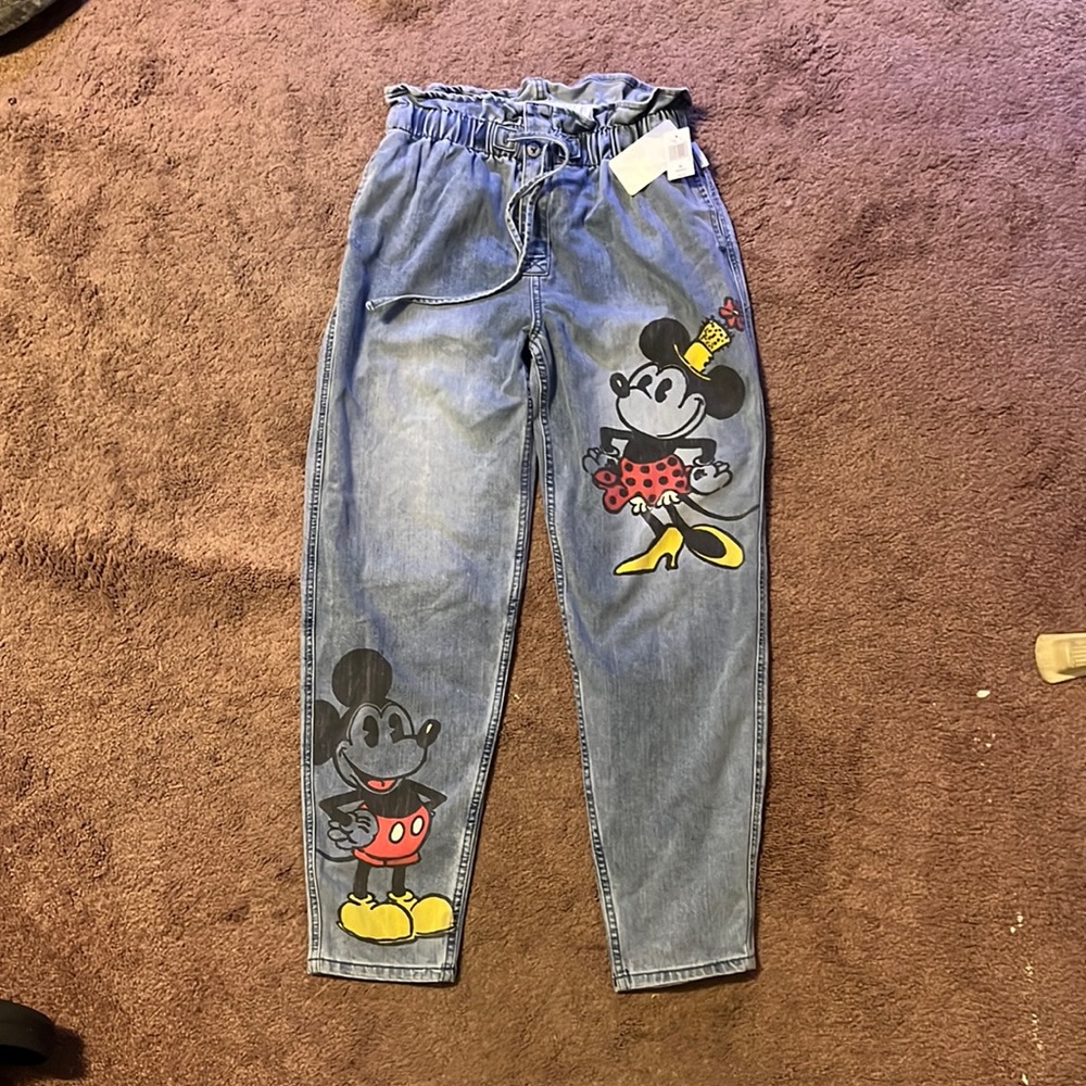 Disneyland resort Mickey and Minnie Jeans with Stretchy Waist